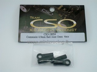 Team CSO Composite 4.9mm Ball Joint Open (4pcs)