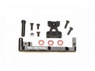 Team CSO Alu V3.1 Single Layshaft Motor Mount Set per CSO V2, V3 (Con Cuscinetti 3pcs)