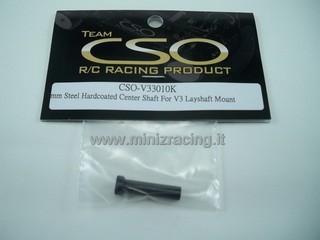 Team CSO 5mm Steel Hardcoated Center Shaft For V3 Layshaft Mount