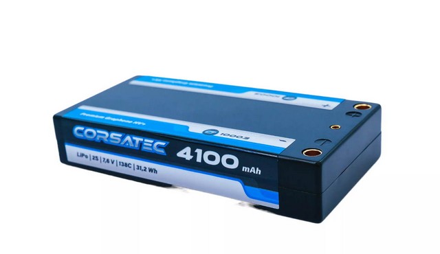 Corsatec CT-10003 - Graphene HV+ Lipo 2s Shorty 7,6V 4100mah 138C (138g)