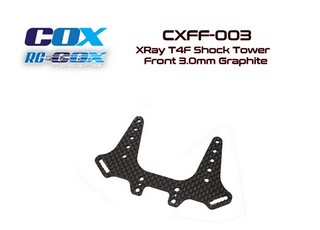 PPM-RC COX CXFF-003 - Xray T4F Shock Tower Front 3.0mm Graphite