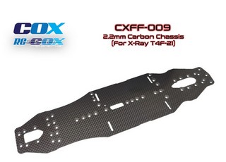 PPM-RC Racing COX 2.2mm Carbon Chassis (For X-Ray T4F-21)