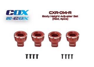 PPM-RC Racing Body Height Adjuster Set (Red, 4pcs)
