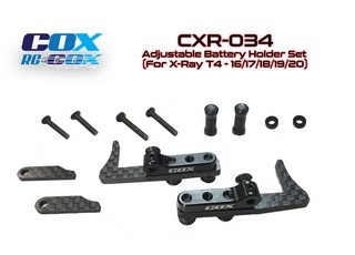 PPM-RC Racing COX Adjustable Battery Holder Set (For X-Ray T4'16-21)