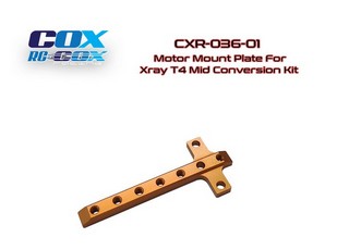 PPM-RC Racing CXR-036-01 - Motor Mount Plate for Xray T4 Mid Conversion Kit