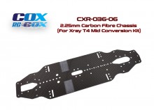 PPM-RC Racing 2.25mm Carbon Fibre Chassis (For Xray T4 Mid Conversion Kit)