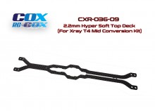 PPM-RC Racing 2.2mm Hyper Soft Top Deck (For Xray T4 Mid Conversion Kit)
