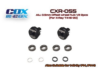 PPM-RC Racing COX Alu. 0.5mm Offset wheel hub V2 2pcs (For X-Ray T4'16-21)