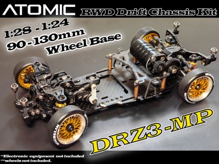 Atomic DRZ3MP-KIT - DRZ3 MP RWD Drift Chassis Kit (no electronic)