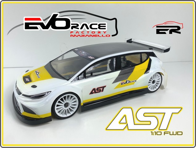 Evo Race AST FWD 1/10 190mm touring car body shell