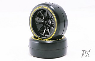 Sweep Sweep 1/10 Formula 1 Front Low Profile Tires Pre-Glued Medium Compound 27mm (2pcs)