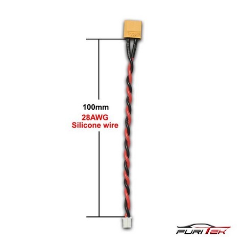 FuriTek FUK-2047 - High Quality FEMALE XT30 TO 2-PIN JST-PH (100mm)
