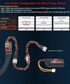 FuriTek FUR-2062 - Plug & Play Micro Power Switch for Momentum Esc