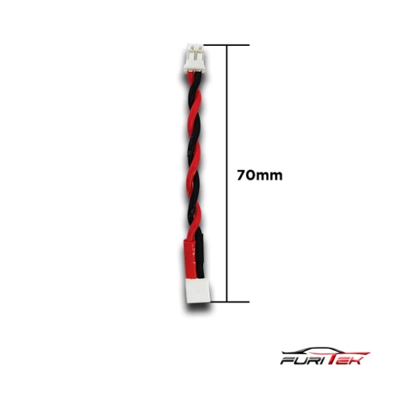Furitek FUR-2125 - High Quality Male 2-Pin JST-PH to Female 2-Pin JST-PH 70mm