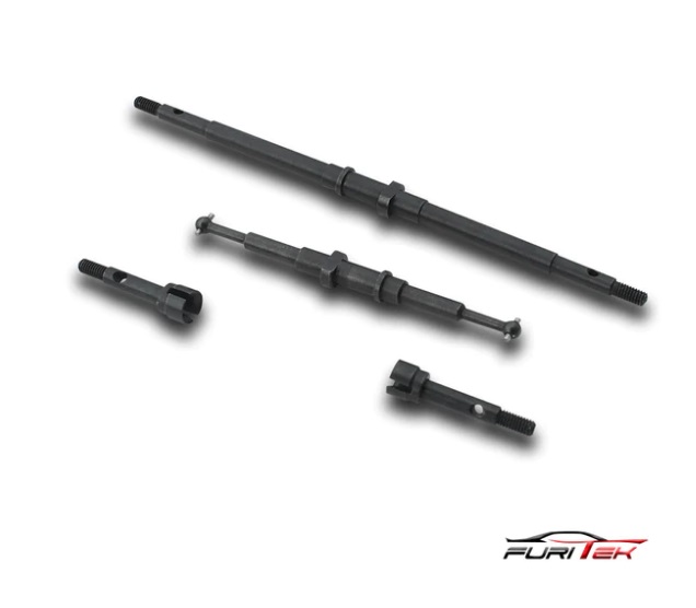 Furitek FUR-2147 - High Quality Metal Front & Rear Drive Shafts for Rampart 1/24