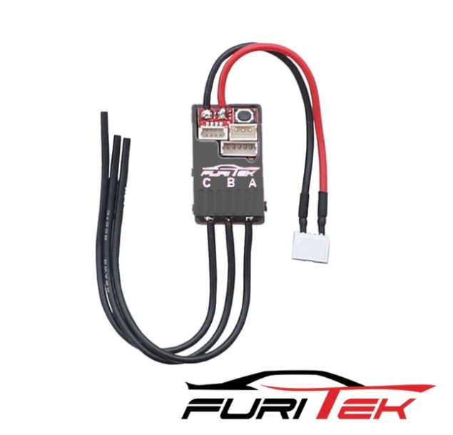 Furitek FUR-2205 - Cyclos 2S Lipo 20A/40A Brushless Sensored ESC for Drift/Race (with Aluminum Black Case)