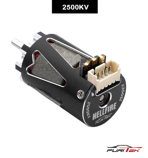 Furitek FUR-2247 - Hellfire 1410 2500kv Sensored Brushless Motor - Black Color