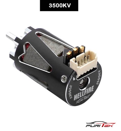 Furitek FUR-2249 - Hellfire 1410 3500kv Sensored Brushless Motor - Black Color