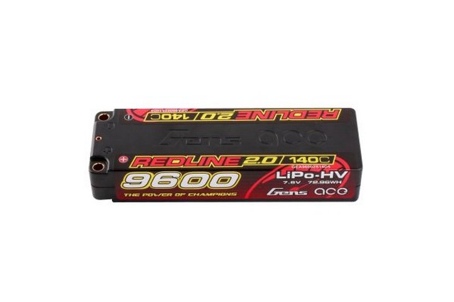 Gens Ace GEA96002S14D5 - Redline 2.0 2S HV 7.6V-140C-9600 139x47x25mm 324g