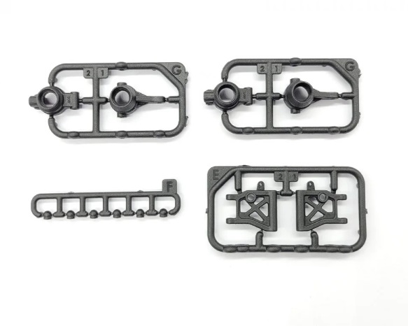 GL Racing GG-S-002 - Giulia front knuckle set and rear lower arm