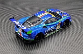 GL Racing 1/28 GL 488 GT3 body-008 (Metallic blue)