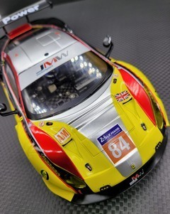 GL Racing 1/28 GL 488 GT3 body-010 (Yellow/Red)