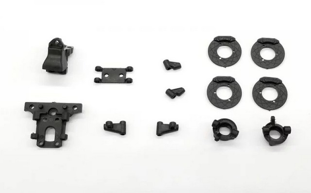 GL Racing GL-Drift-2022- front bulkhead,steering knuckles & parts set