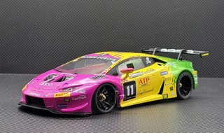 GL Racing 1/28 GL Lamborghini GT3 body-008 (Purple／Yellow)