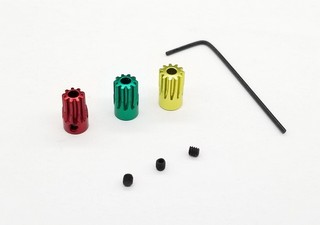 GL Racing GLR-0633-SET - Alu. hard coated 64 pitch pinion set(9,10,11T included) - Clicca l'immagine per chiudere