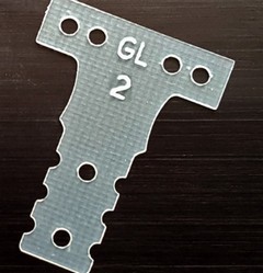GL Racing G10 fiber glass T-bar for MR-03/MR-04 (Stage 2)