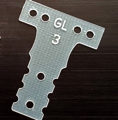 GL Racing G10 fiber glass T-bar for MR-03/MR-04 (Stage 3)