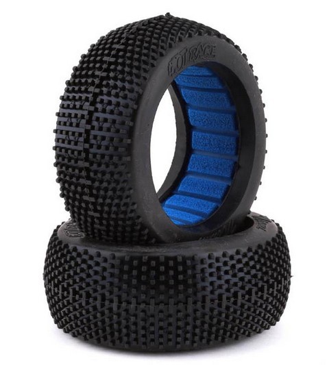 Hot Race 001-0012 - PAIR OF BUGGY TYRES MIAMI SUPERSOFT + INS