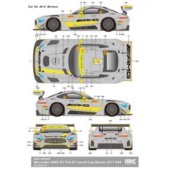 HRC Mercedes AMG GT3 FIA GT World Cup Macau2016 Decals Sets