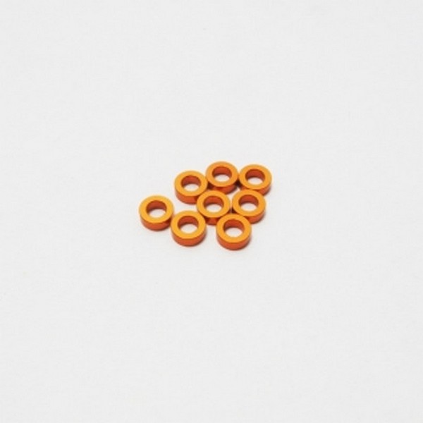 Hiro Seiko HS-48463 - 3mm Alloy Spacer Set (1.5t) [Orange]