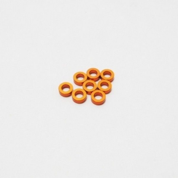 Hiro Seiko HS-48470 - 3mm Alloy Spacer Set (2.0t) [Orange]