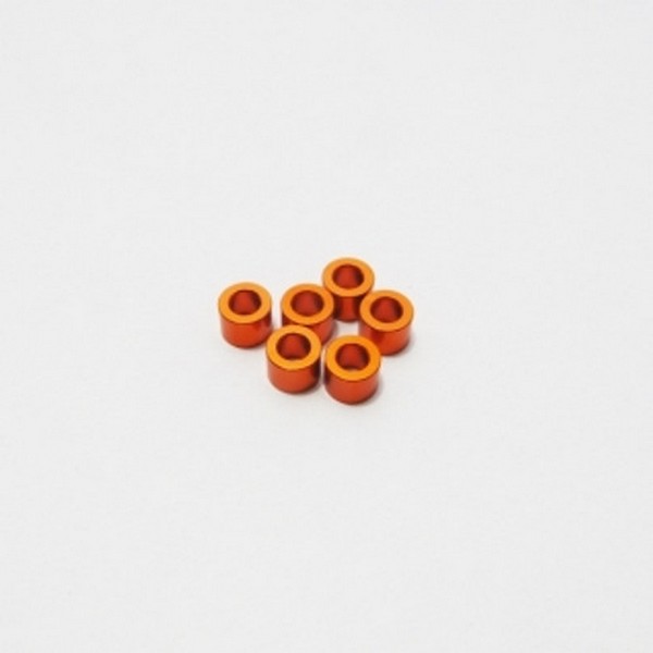 Hiro Seiko HS-48477 - 3mm Alloy Spacer Set (2.5t) [Orange]