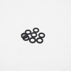 Hiro Seiko 3mm Alloy Spacer Set (1.0mm) - Black - Clicca l'immagine per chiudere