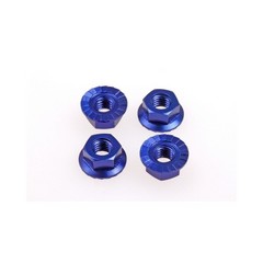 Hiro Seiko HS69592 - Y-Blue 4mm Alloy Serrated Wheel Nut