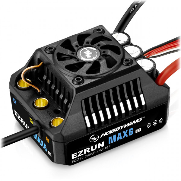 Hobbywing 30105100 - Ezrun MAX6 ESC 200 Amp, 3-8s LiPo, BEC 8A