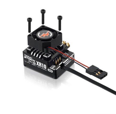 Hobbywing 30112751 - XeRun XR10 Pro Stock Spec 1S Brushless ESC 80A for 1/12
