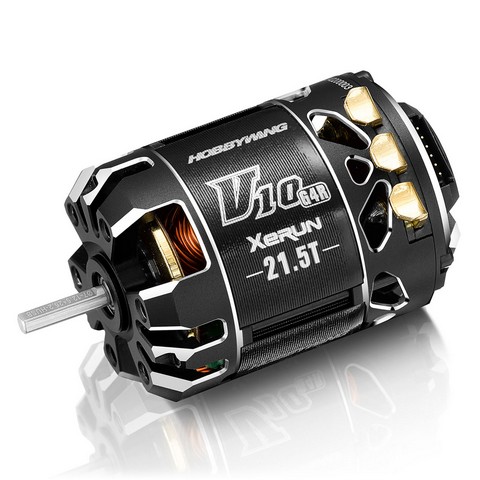 Hobbywing 30401747 - Xerun V10 Brushless Motor G4R (2-3s) 21.5T Sensored for 1:10