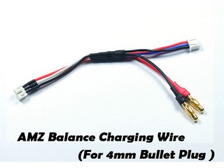 Atomic Balance Charging Wire for AMZ series [For 4mm Bullet Plug]