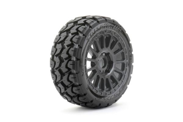 Jetko JK1501RB - Extreme Tyre 1:8 Buggy Tomahawk Belted on Black Rim (2)