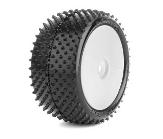 Jetko JK2003CSGW - Arena 2wd & 4wd 1:10 Buggy 2.2 Front Tyres White Wheel Soft