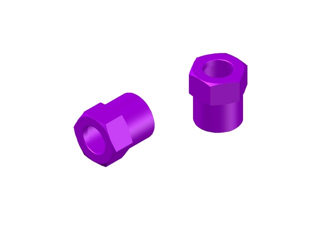 Jomurema JR128-R01 Aluminium Tridamper Adjustment Nuts Purple