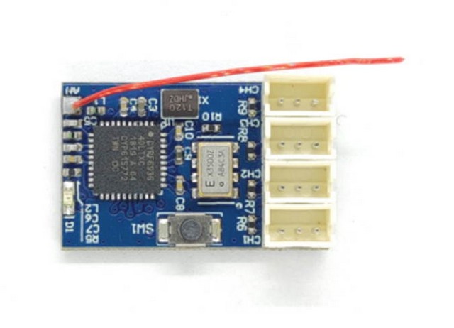 RC KEY Micro 2.4GHz FHSS 4 Channel receiver (Ko Propo compatible)