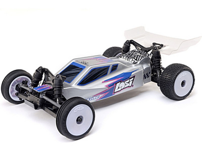 Losi LOS00007T2 - 1/24 Micro-B 2S 2WD RTR Race Buggy Silver