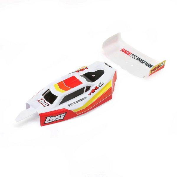 Losi LOS210024 - Body & Wing, Red: Mini-B, BL