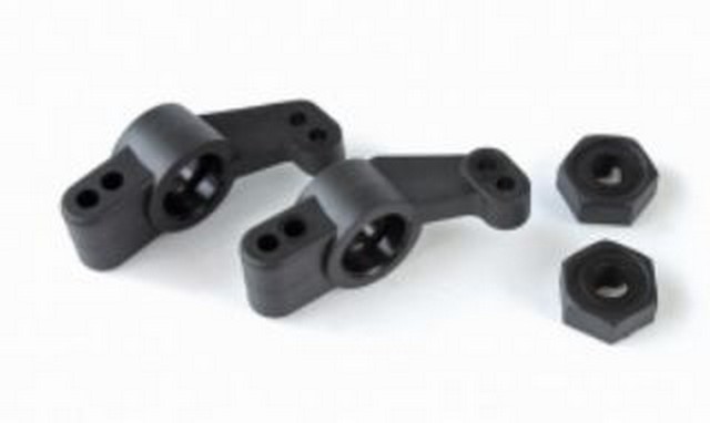 LRP 122343 - S10 BLAST TC - REAR HUB CARRIERS + HEX WHEEL-ADAPTER (EACH 2PCS)