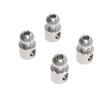 Race OPT 4.9mm Tripping Ball Head - Steel (4 pcs)